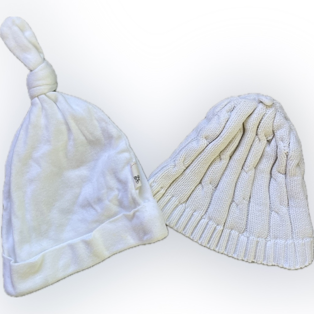 White Baby Hats